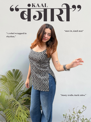 Kaal Banjari Short Kurti by Evara