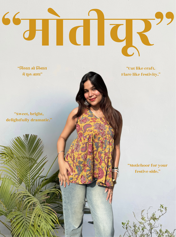 Motichoor Cut Flair Kurti by Evara