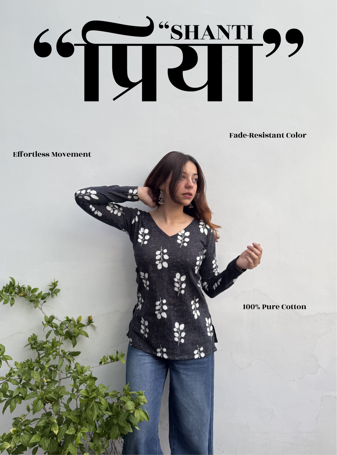 Shanti Priya Short Kurti by Evara