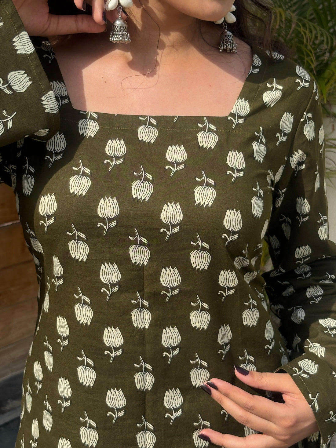 Vrinda - Square neck Kurti