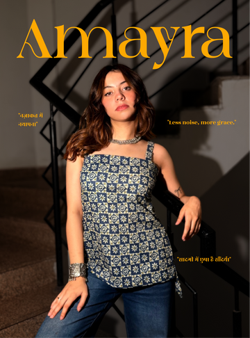 Amayra Short Kurti with Bottom Tassel by Evara