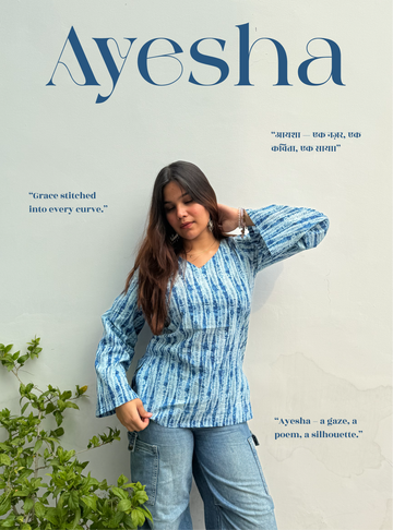 Ayesha Bell Sleeves Kurti by Evara