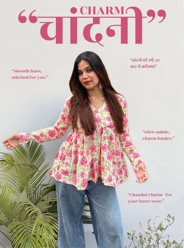 Chandni Charm Flared Kurti by Evara