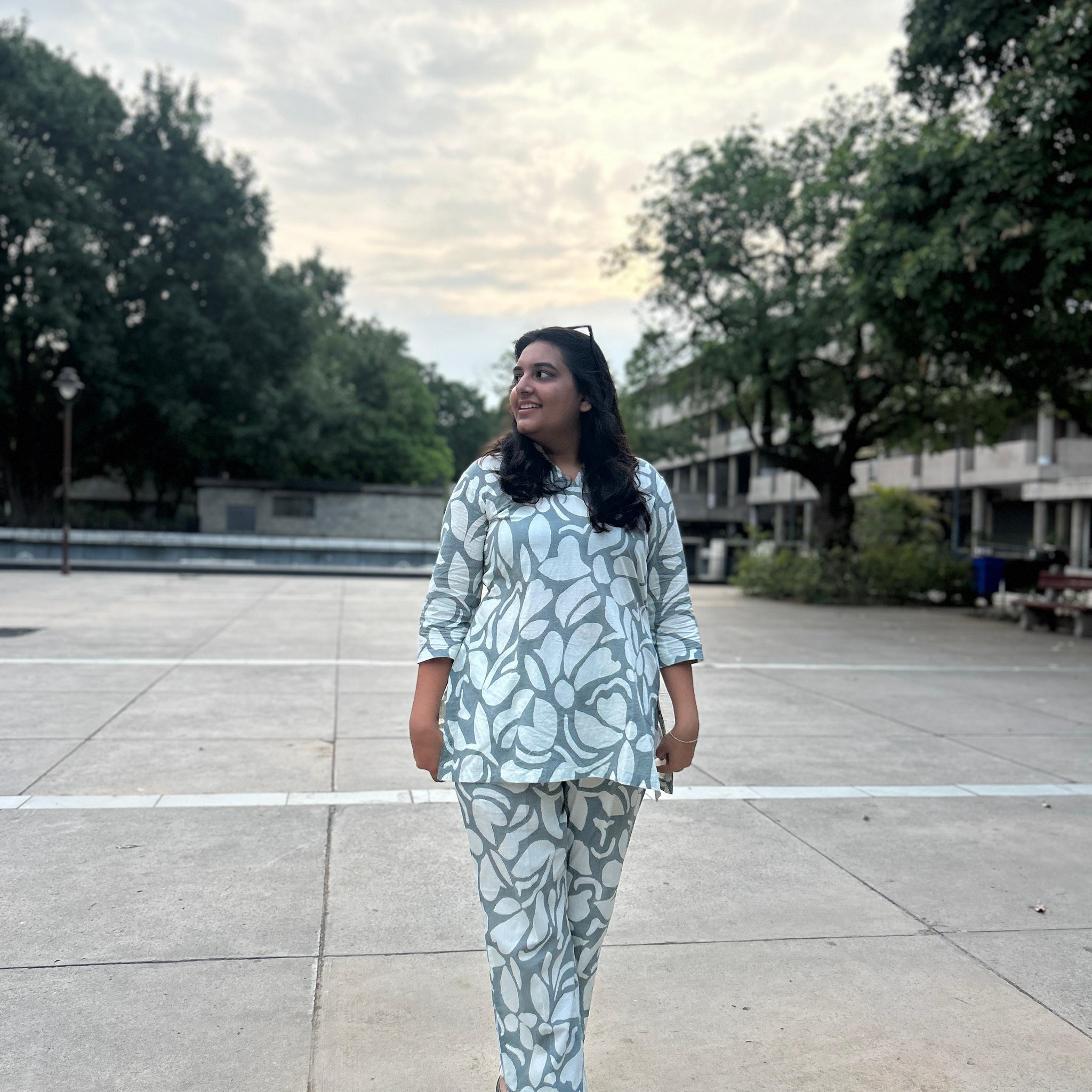 Aqua Mist Cotton Co-ord Set