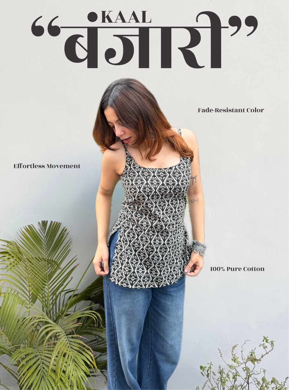 Kaal Banjari Short Kurti by Evara