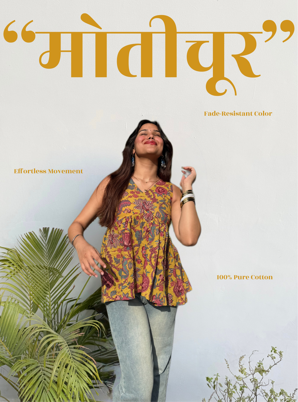 Motichoor Cut Flair Kurti by Evara