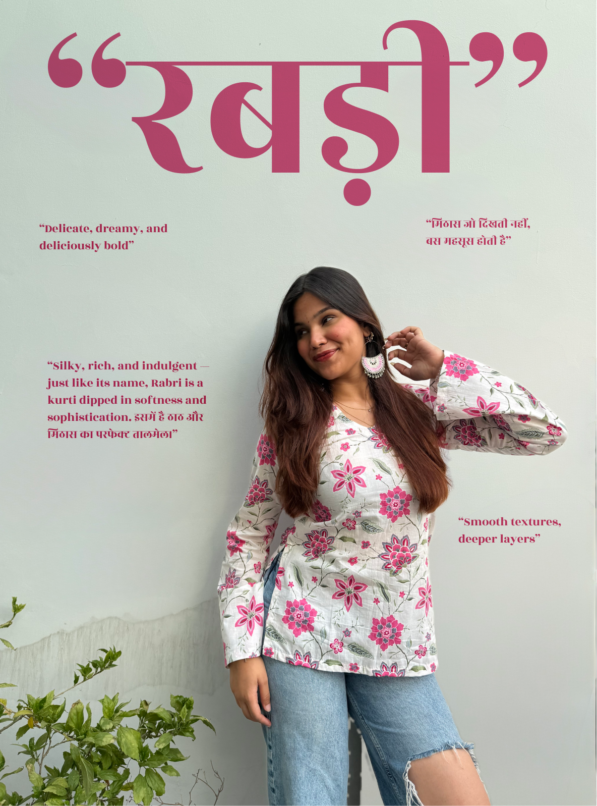 Rabri Bell Sleeves Kurti by Evara