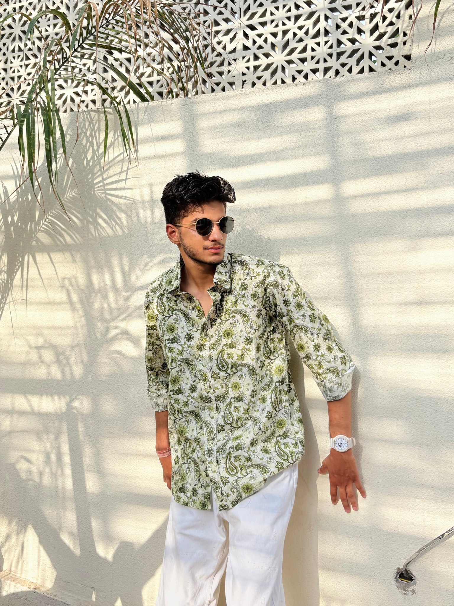 The Shirish Olive Shirt